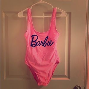 Pink Barbie Bodysuit - never worn